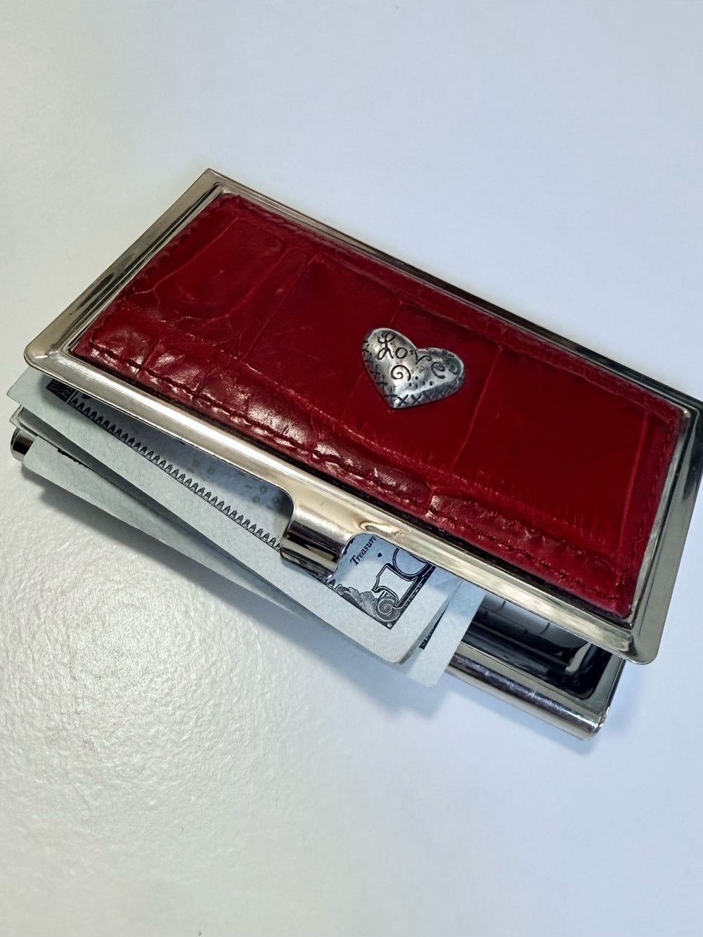 Leather card holder